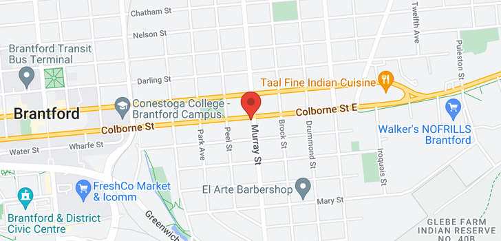 map of 433 COLBORNE Street